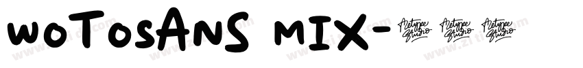 WotoSans Mix字体转换